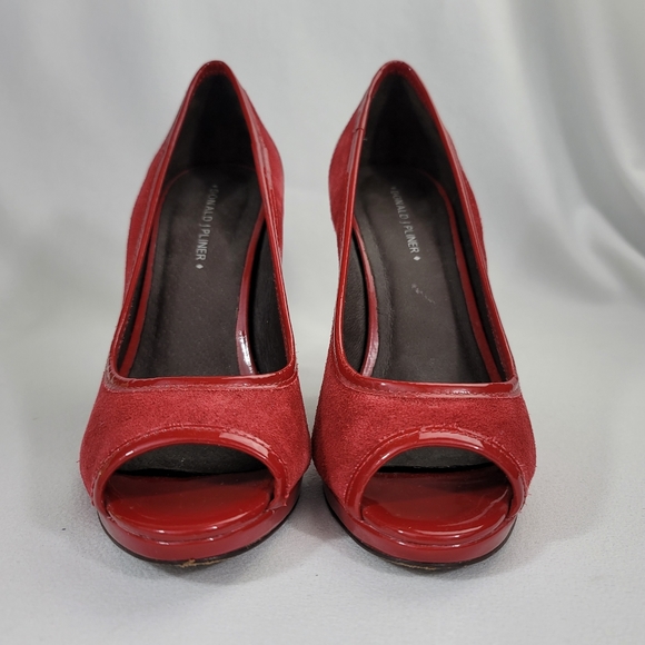 Donald J Pliner VELKA Peep Toe Pumps Sz 8 - Picture 2 of 15